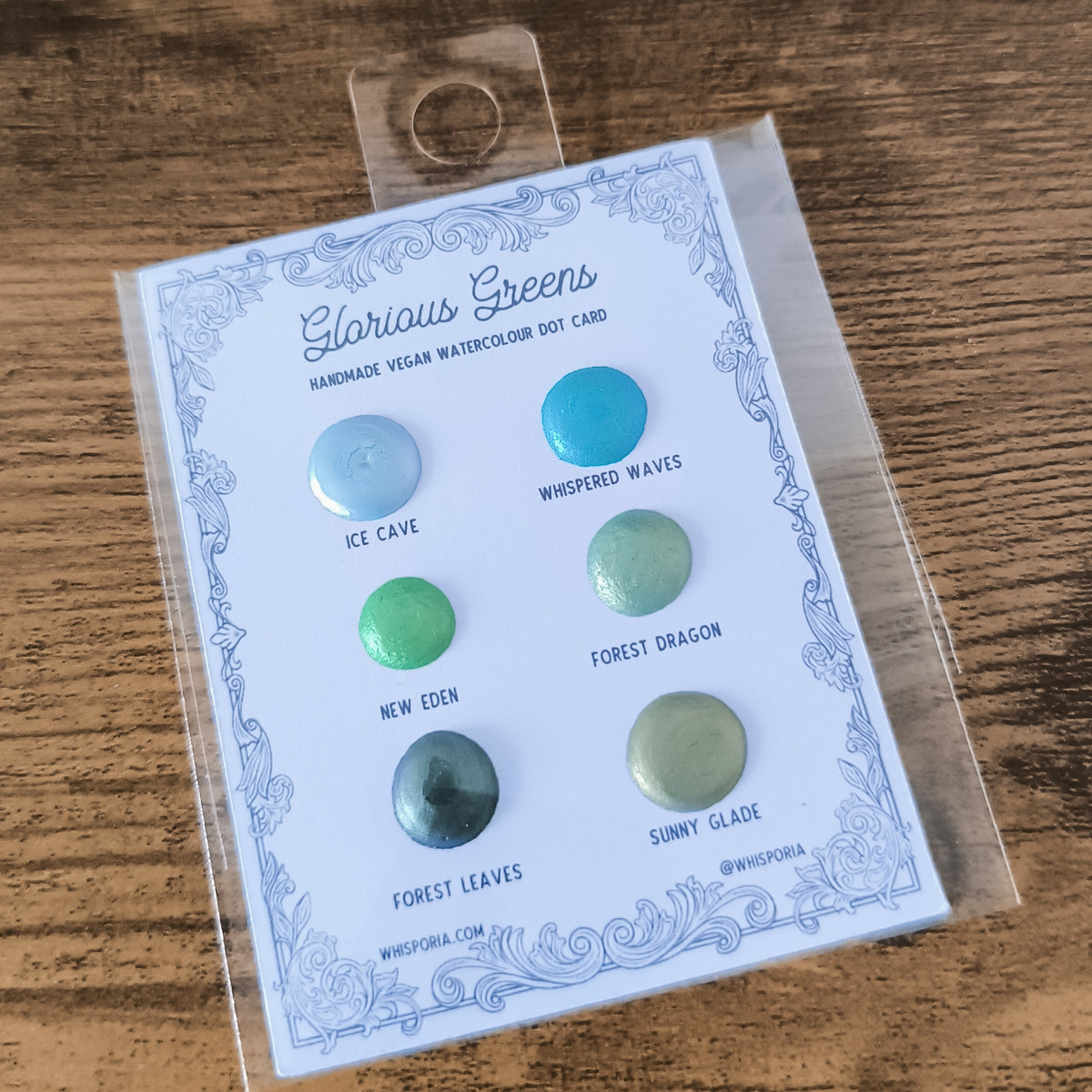 Glorious Greens - Watercolour Dot Card Set (Vegan)