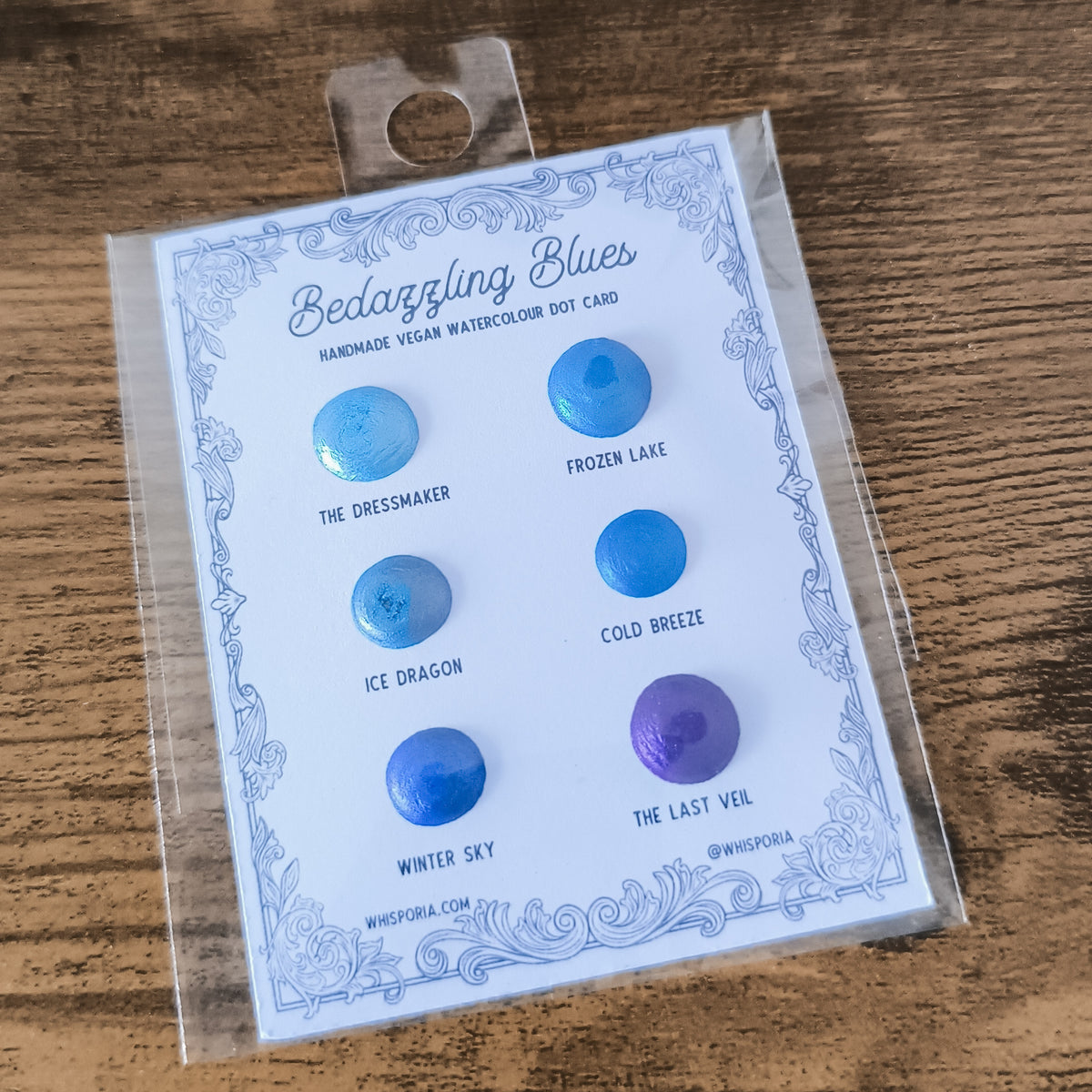 Bedazzling Blues - Watercolour Dot Card Set (Vegan)