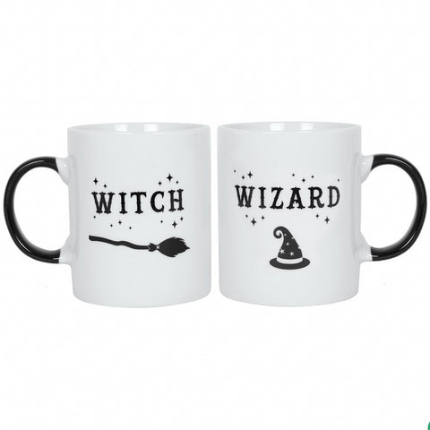 Witch and Wizard Mug Set