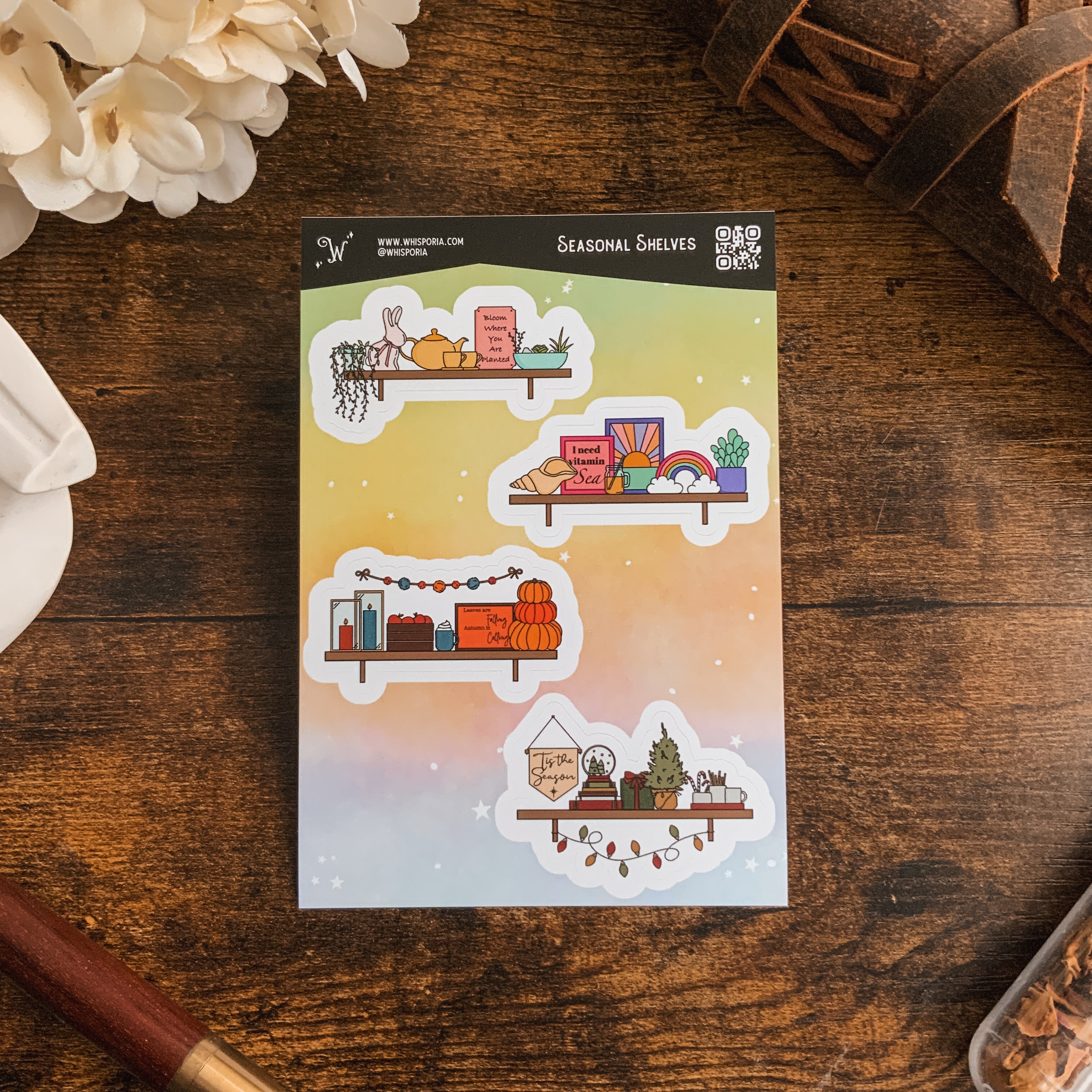 Shelf Sticker Using Discount Seasonal Shelves Sticker Sheet – Whisporia