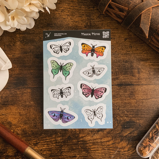 Magical Moths Sticker Sheet