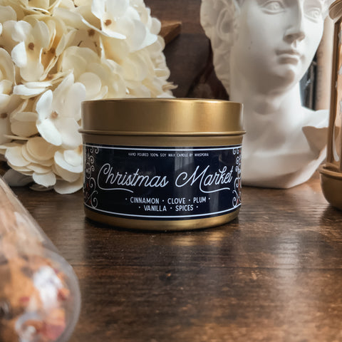Christmas Market - Spiced Plum & Clove Candle (120ml Tin)