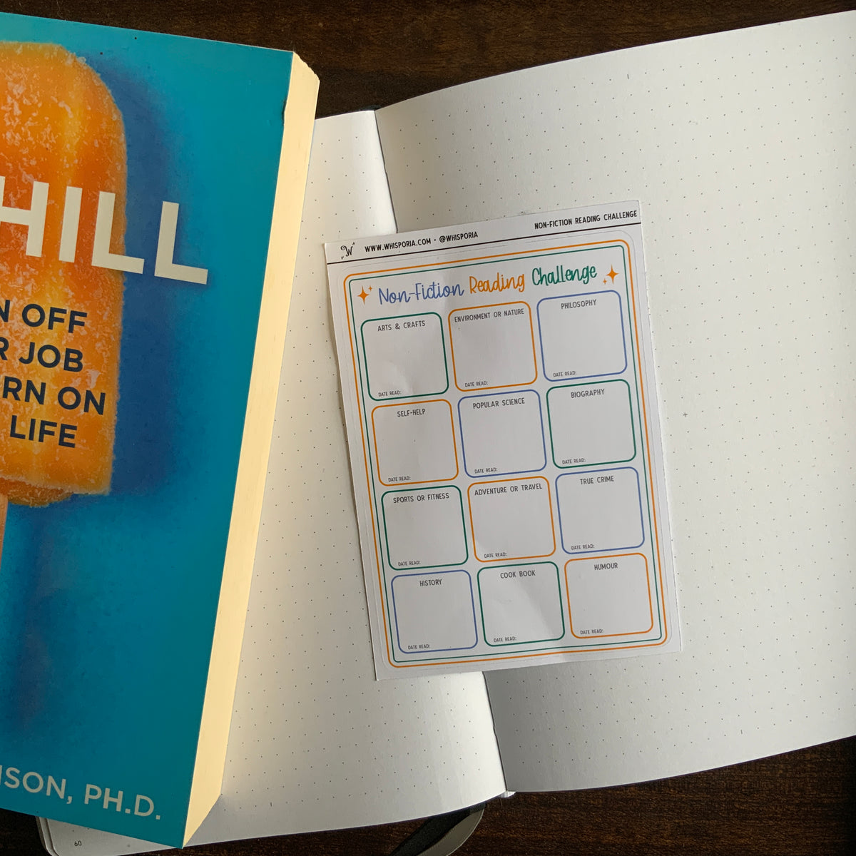 Non-Fiction Reading Challenge Sticker – Whisporia