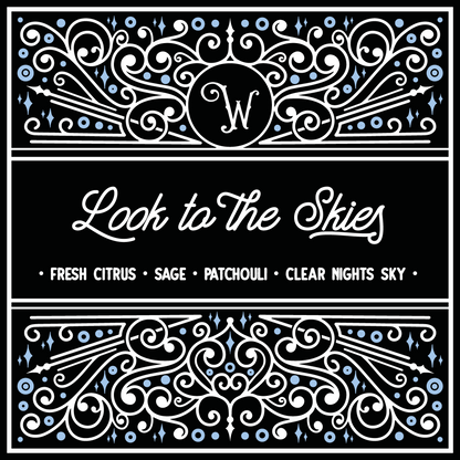 Look to the Skies Candle - Citrus, Sage & Patchouli Candle