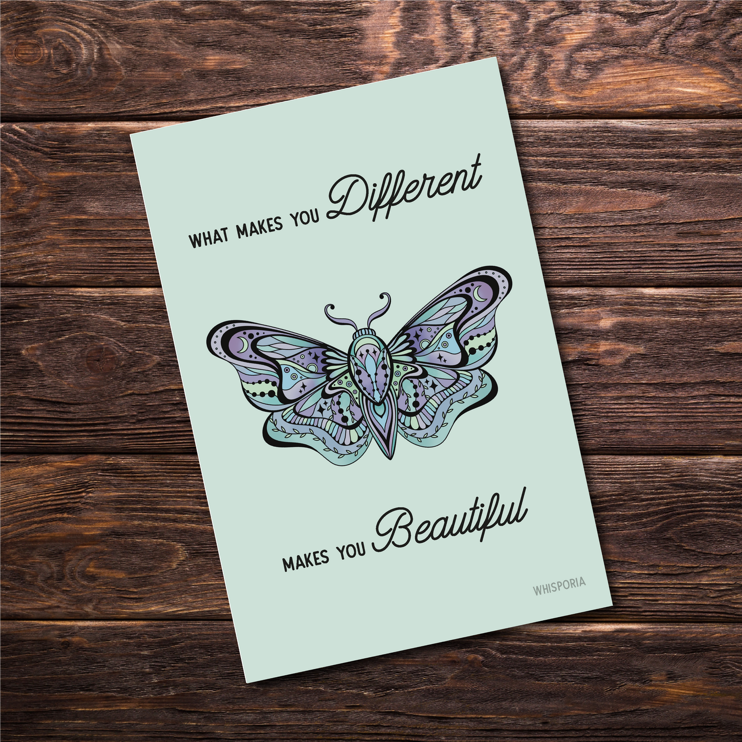 What makes you Different A6 Print and Journaling Card