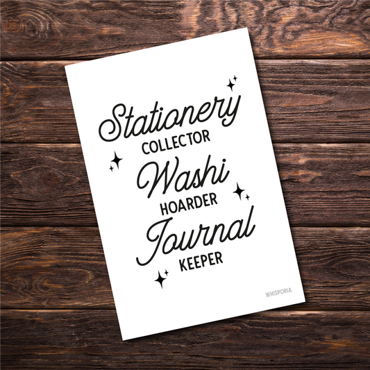 Stationery Collector A6 Print & Journaling Card