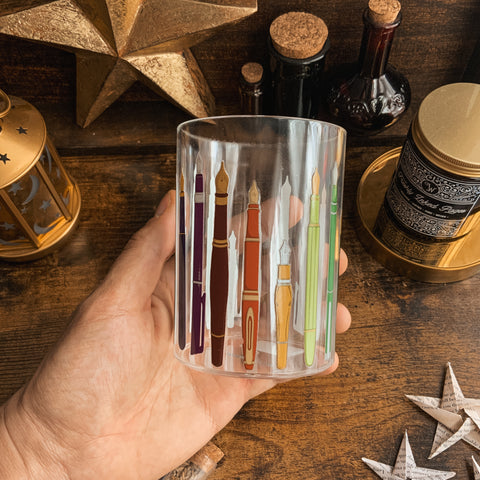 Rainbow Fountain Pens Acrylic Pen Pot Desk Organiser