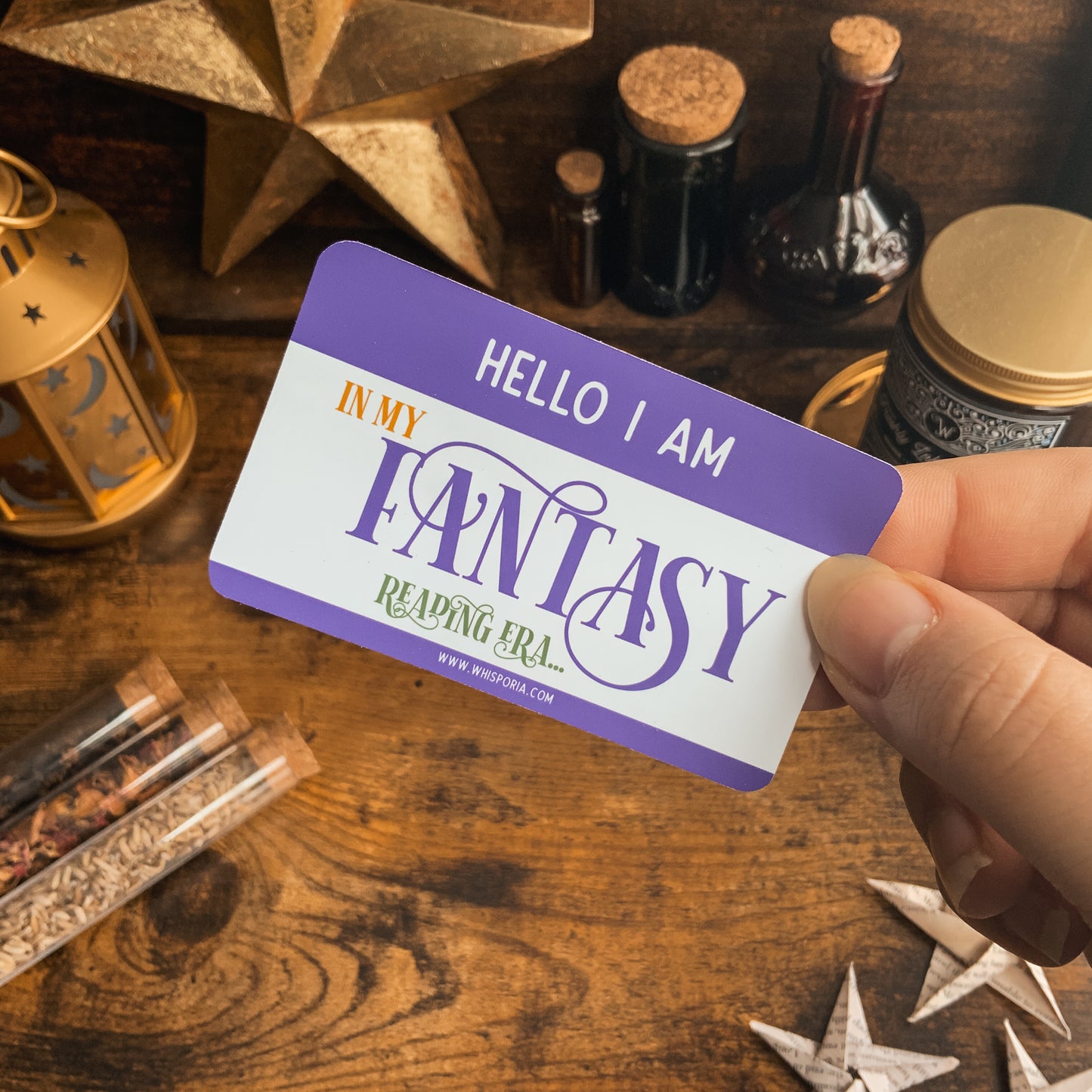 Hello I Am In My Fantasy Reading Era Vinyl Die Cut Sticker