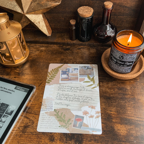 Scrapbook Style Magic in Words Kindle Paperwhite Vinyl Insert