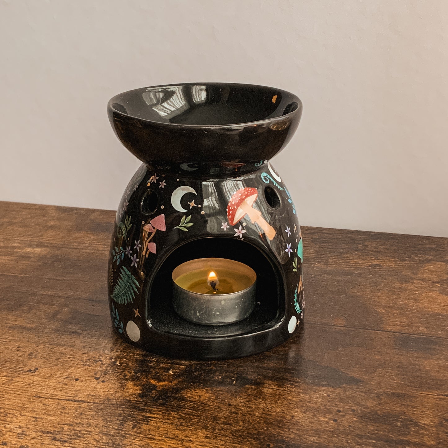 Dark Forest Print Ceramic Wax Melter