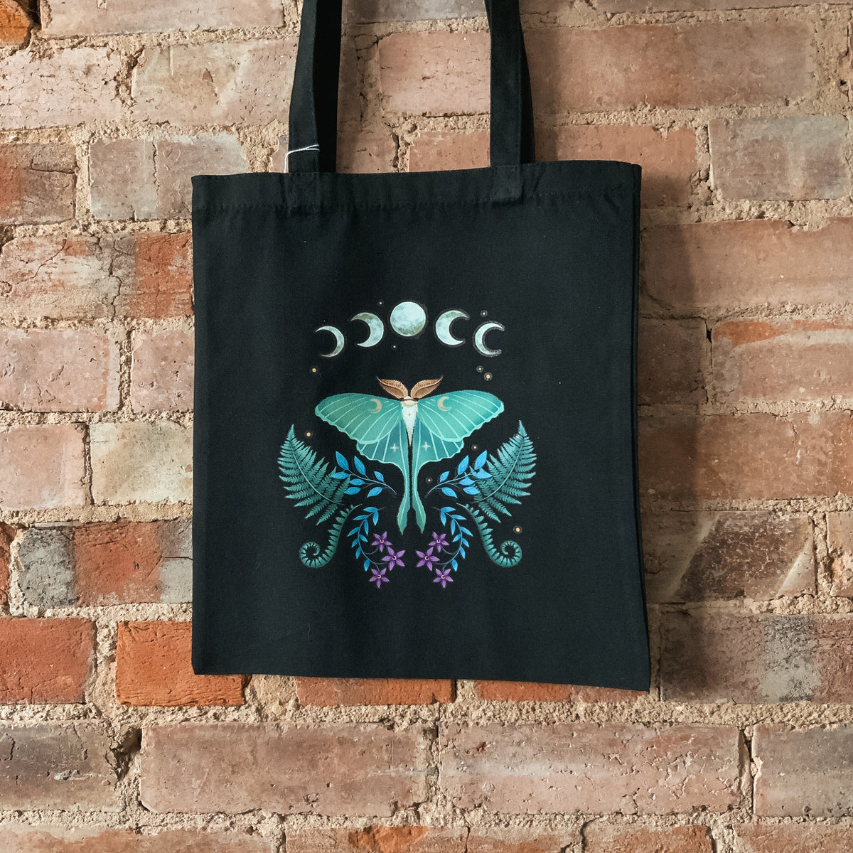 Luna Moth Polycotton Tote Bag