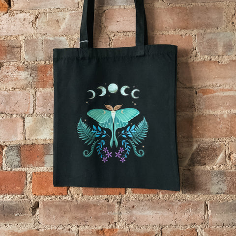 Luna Moth Polycotton Tote Bag