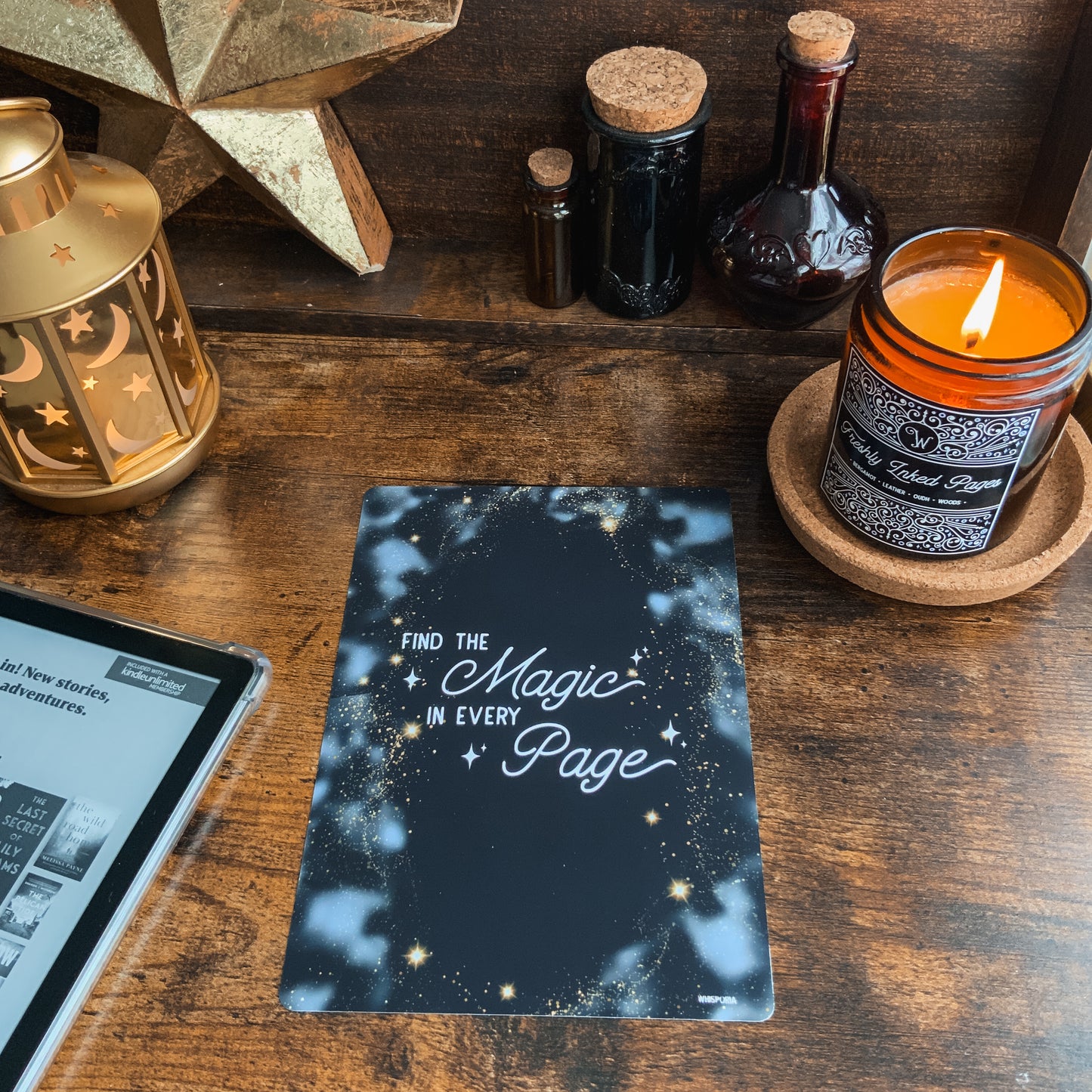 "Find the Magic in Every Page" Kindle Paperwhite Vinyl Insert