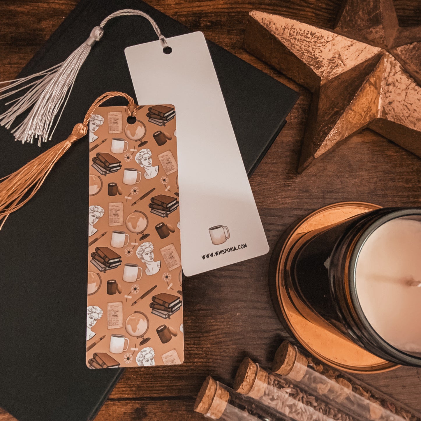 Dark Academia Pattern Bookmark