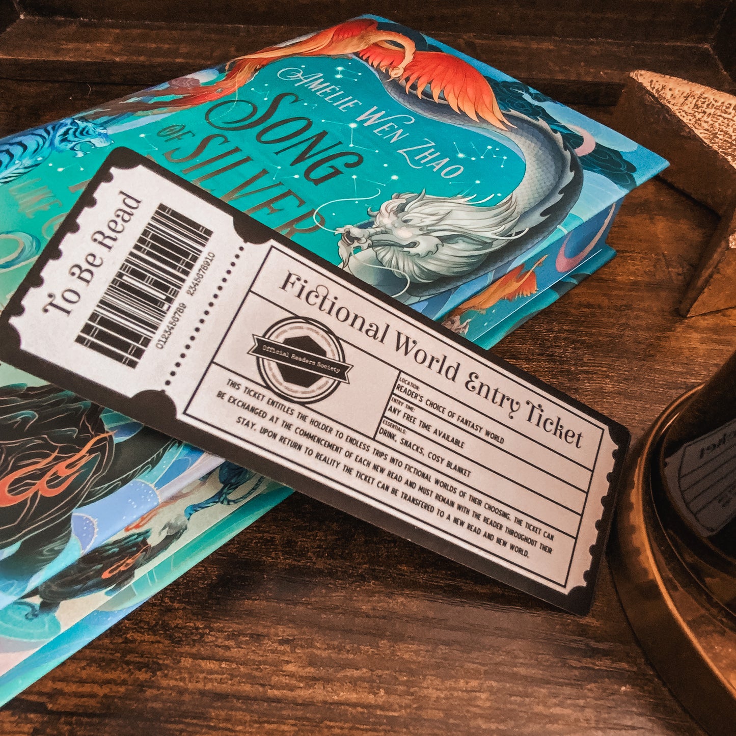 Fictional World Entry Ticket Bookmark
