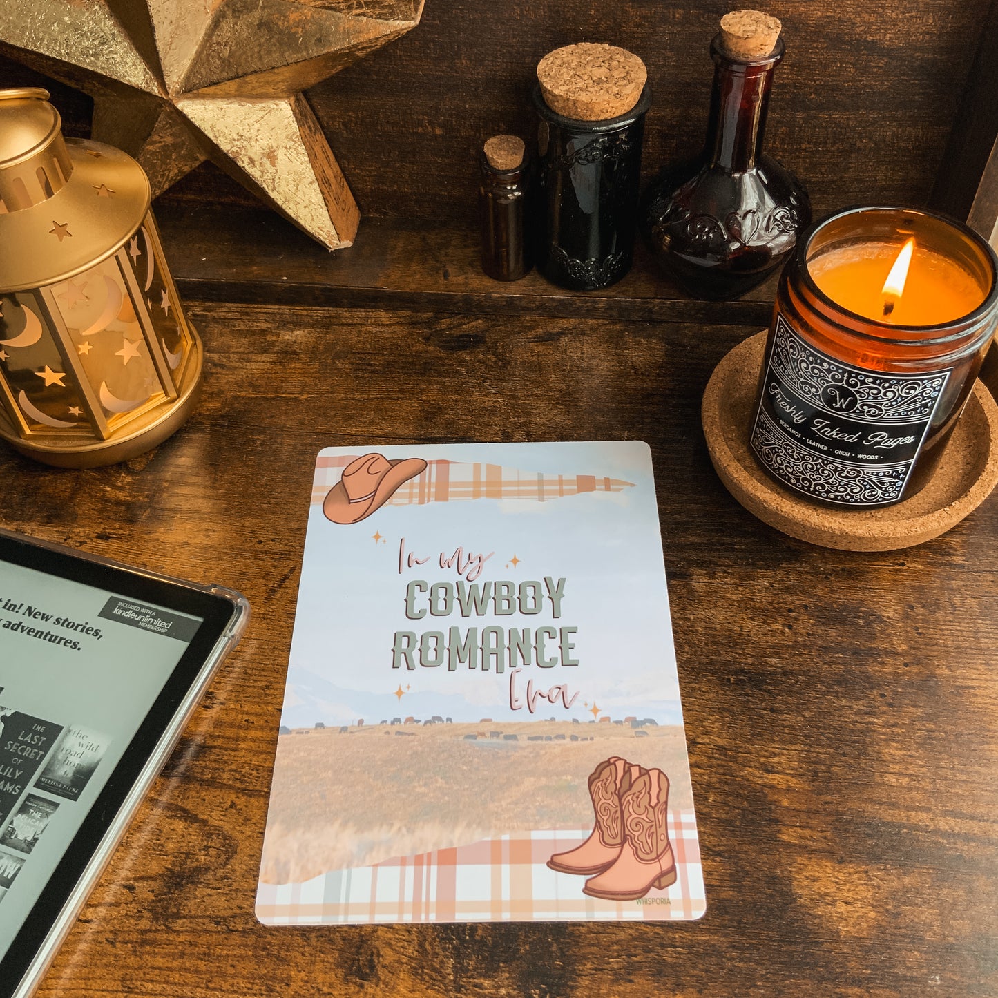 "In My Cowboy Romance Era" Kindle Paperwhite Vinyl Insert