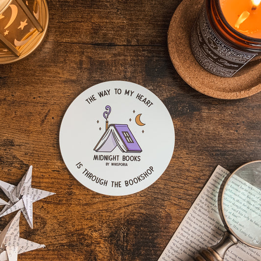 Midnight Books Coaster