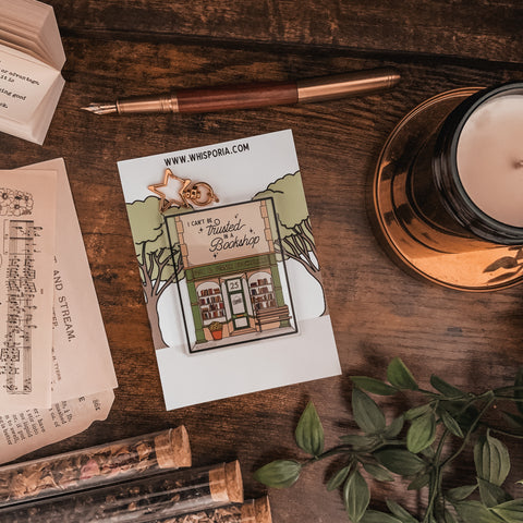 I Can’t Be Trusted in a Bookshop Clear Acrylic Keyring