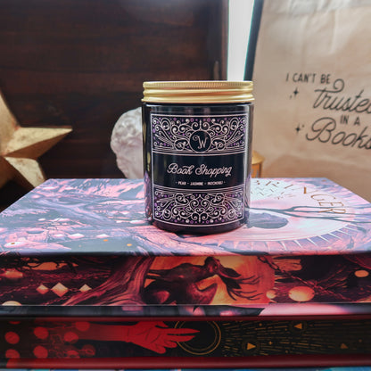 Book Shopping - Pear, Jasmine & Patchouli Candle