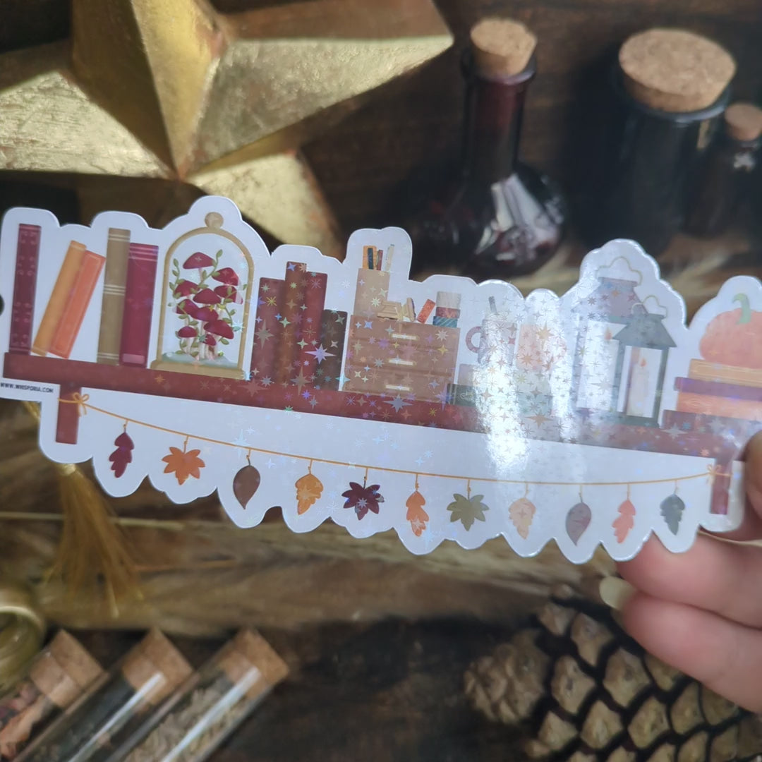 Holo Warm Autumn Shelf Bookmark