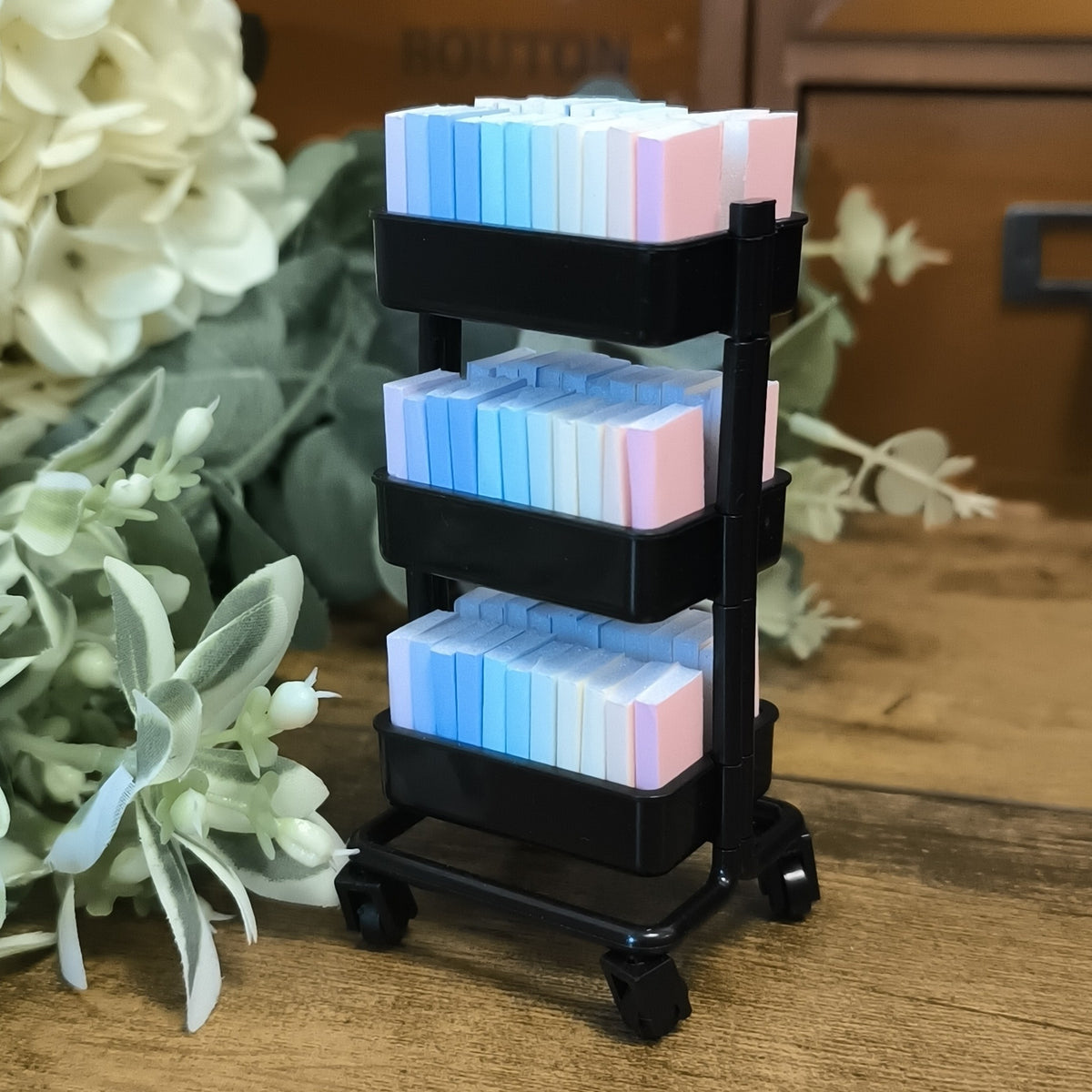 Mini Book Cart - Pastel Rainbow