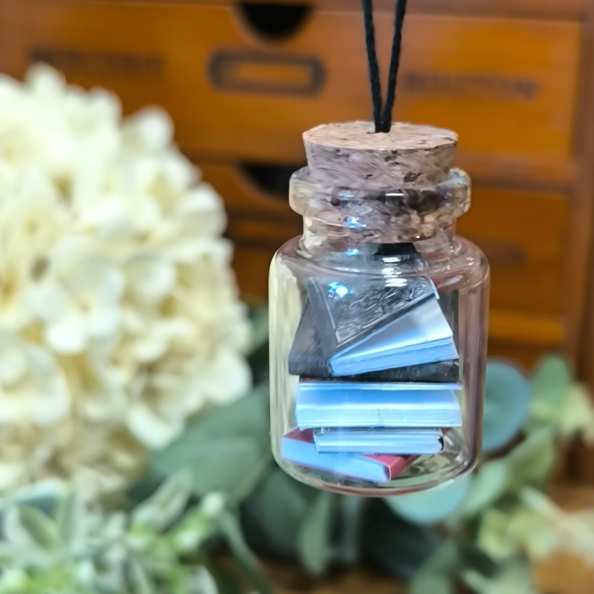 Mini Vintage Book Jar Decoration