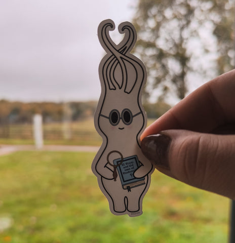 Crime Mystery Magnifying Glass DI Whisp Vinyl Die Cut Sticker