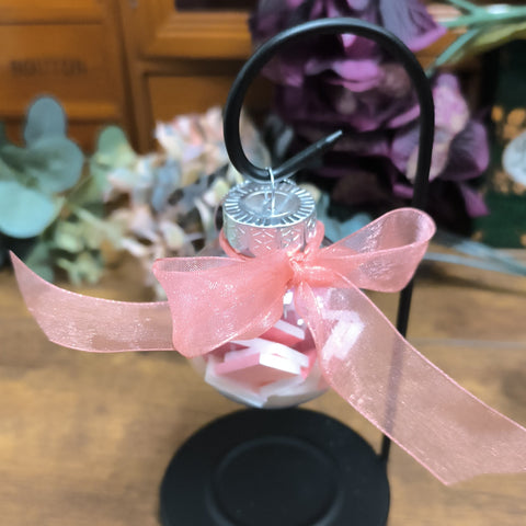 Book-Filled Bauble - Pinks