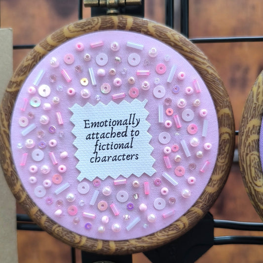 Emotionally Attached Pink Decorative Hoop