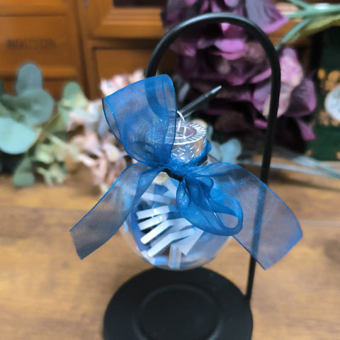 Book-Filled Bauble - Blues