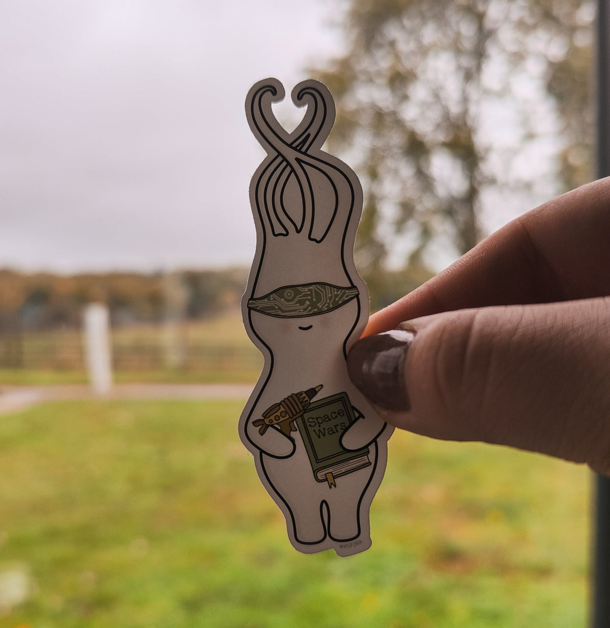 Sci-Fi Laser Gun Space Wars Whisp Vinyl Die Cut Sticker