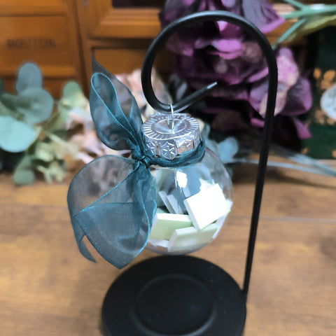 Book-Filled Bauble - Greens