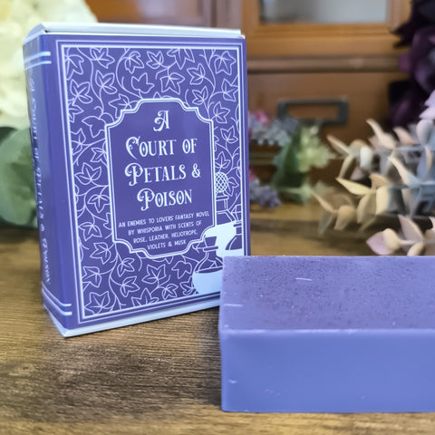 A Court of Petals & Poison - Rose & Leather Soy Book Wax Melt