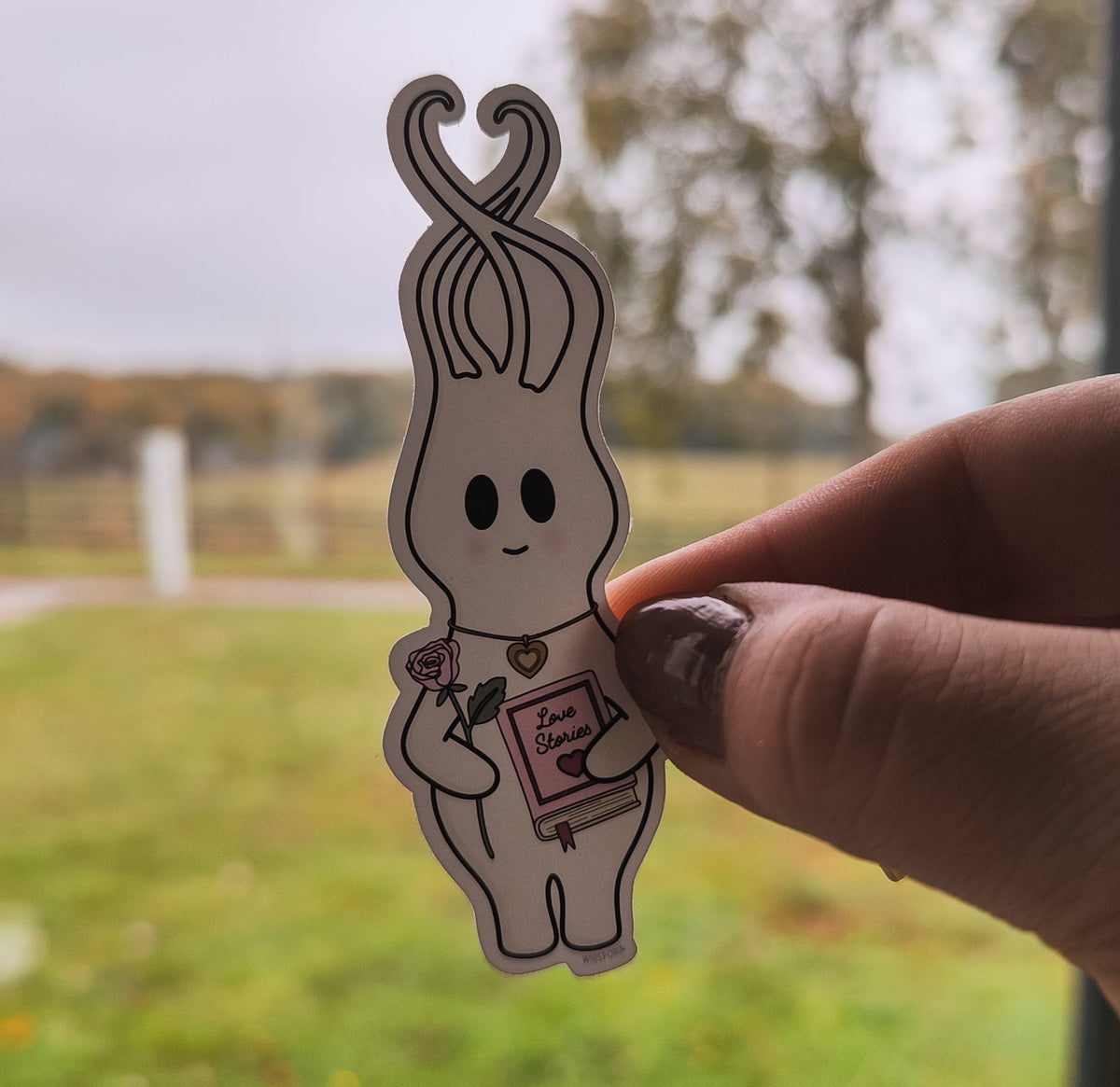 Romance Rose Love Stories Whisp Vinyl Die Cut Sticker