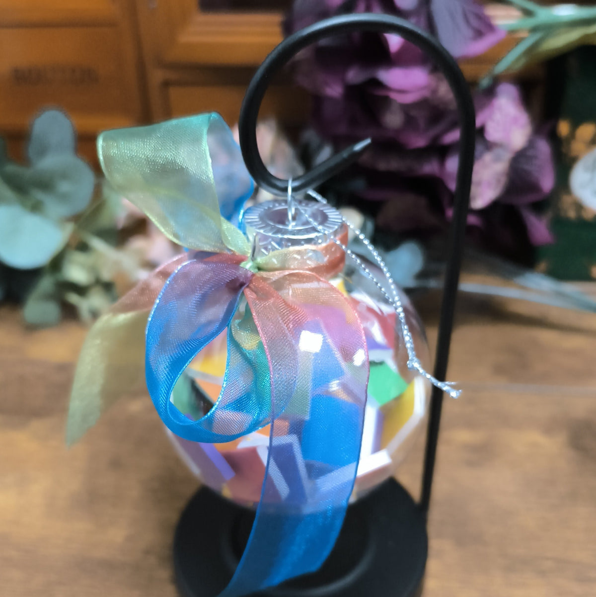 Book-Filled Bauble - Rainbow