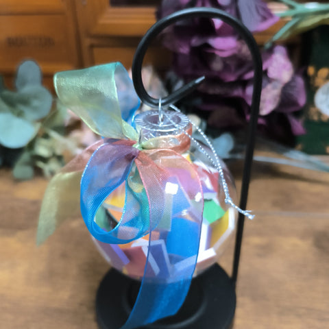 Book-Filled Bauble - Rainbow