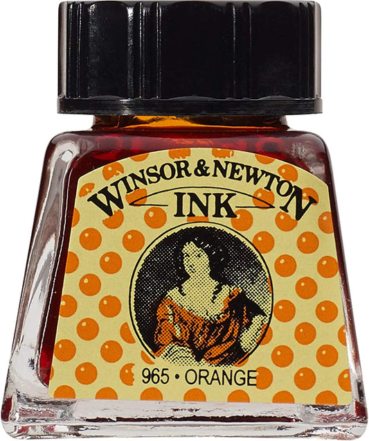 Orange Winsor & Newton 14ml Drawing Ink
