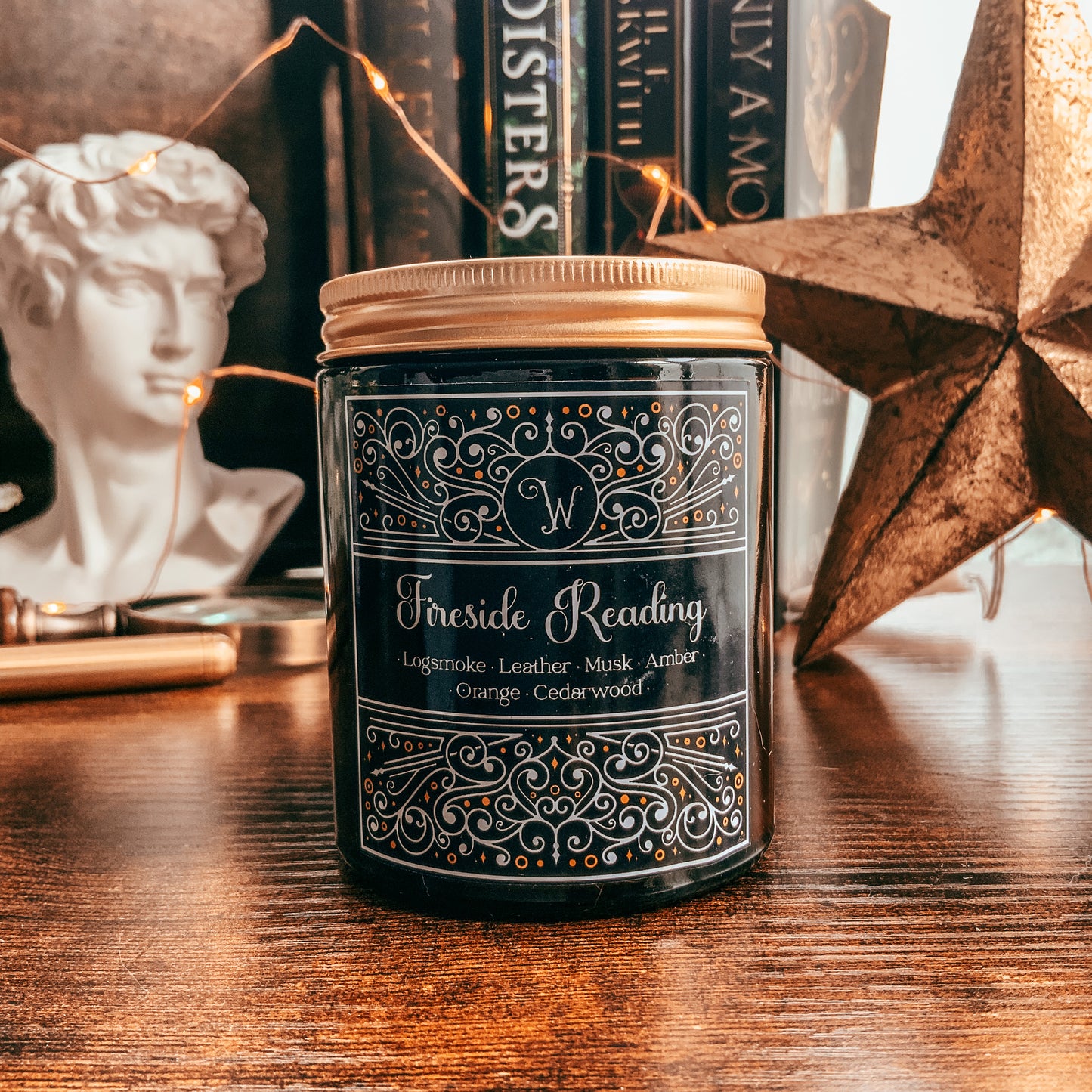 Fireside Reading - Crackling Log Fire Candle