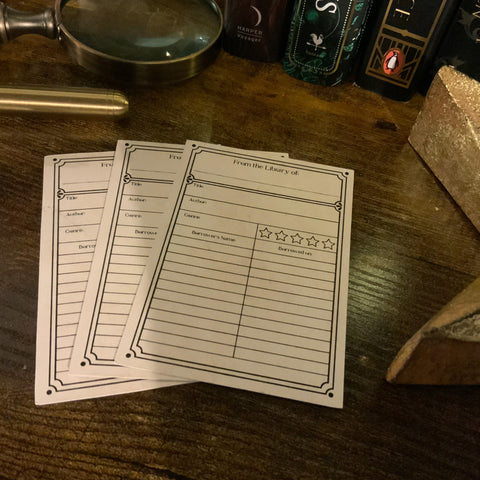 Library Card Stickers