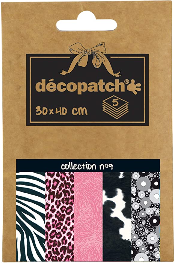 Decopatch no.9 (Pink & Black Animal Print)