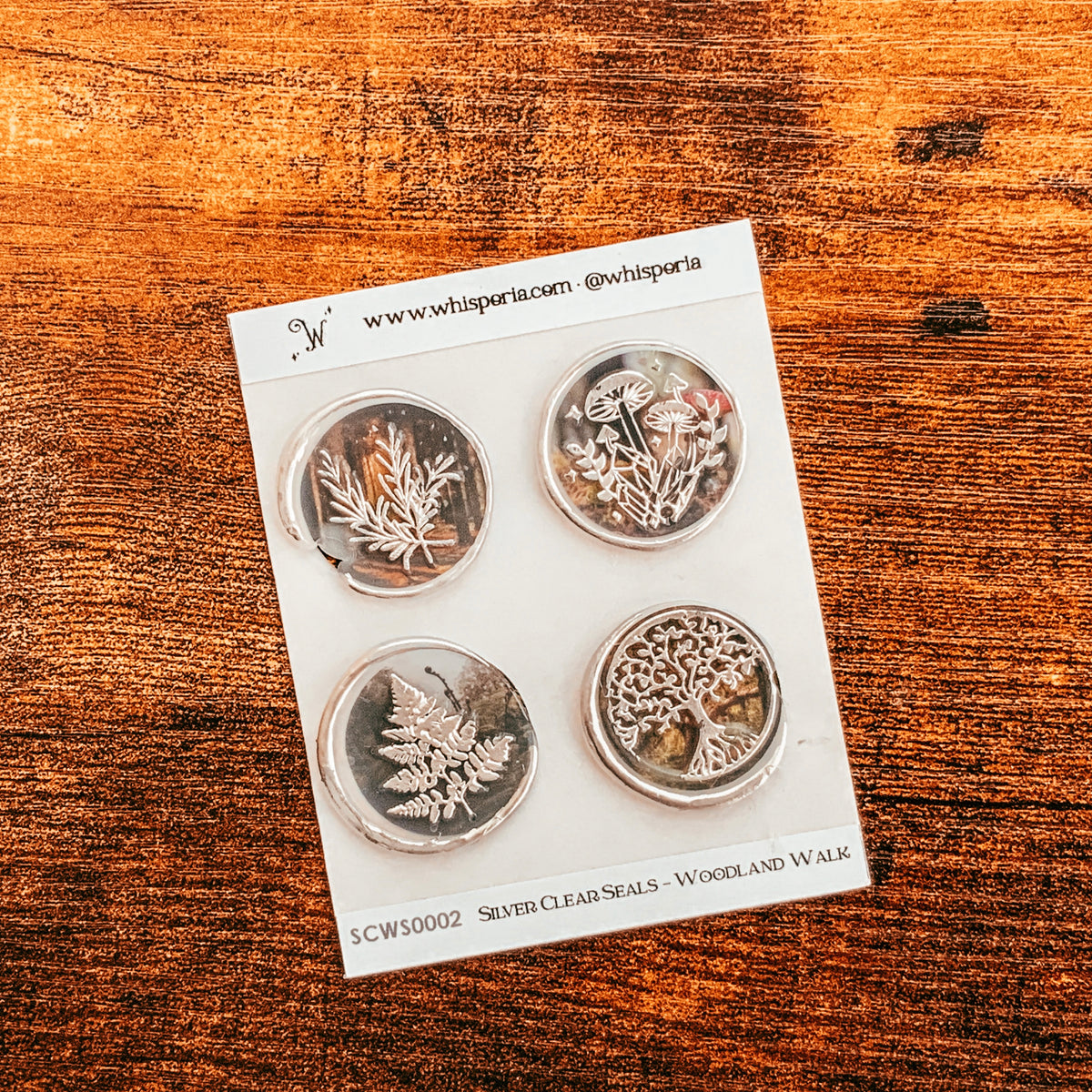 Woodland Walk Clear Wax Seal Set Silver