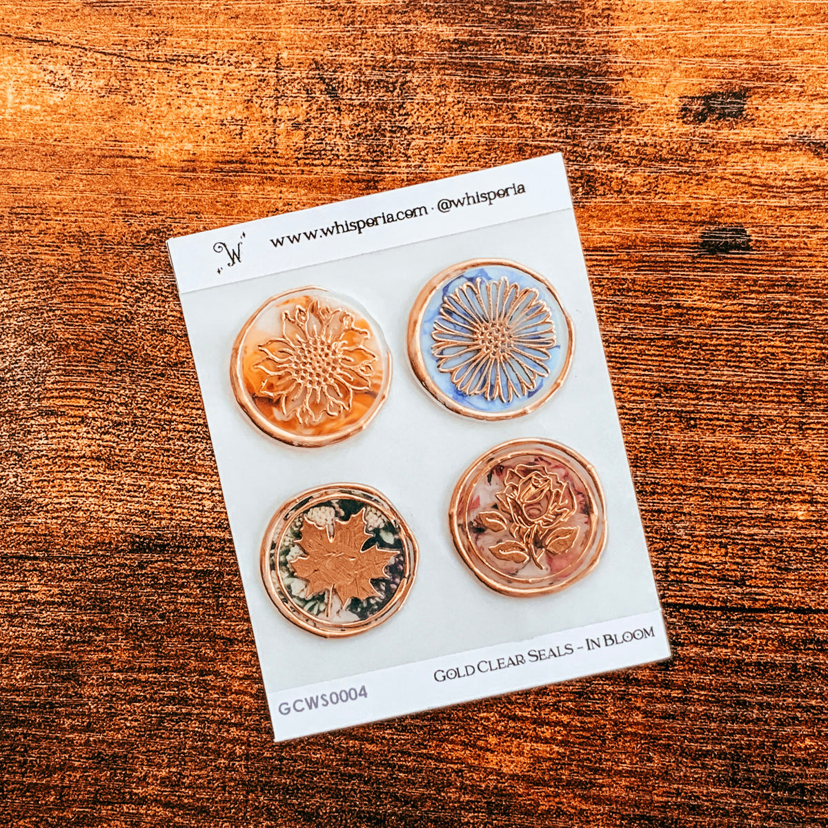 In Bloom Clear Wax Seal Set Gold