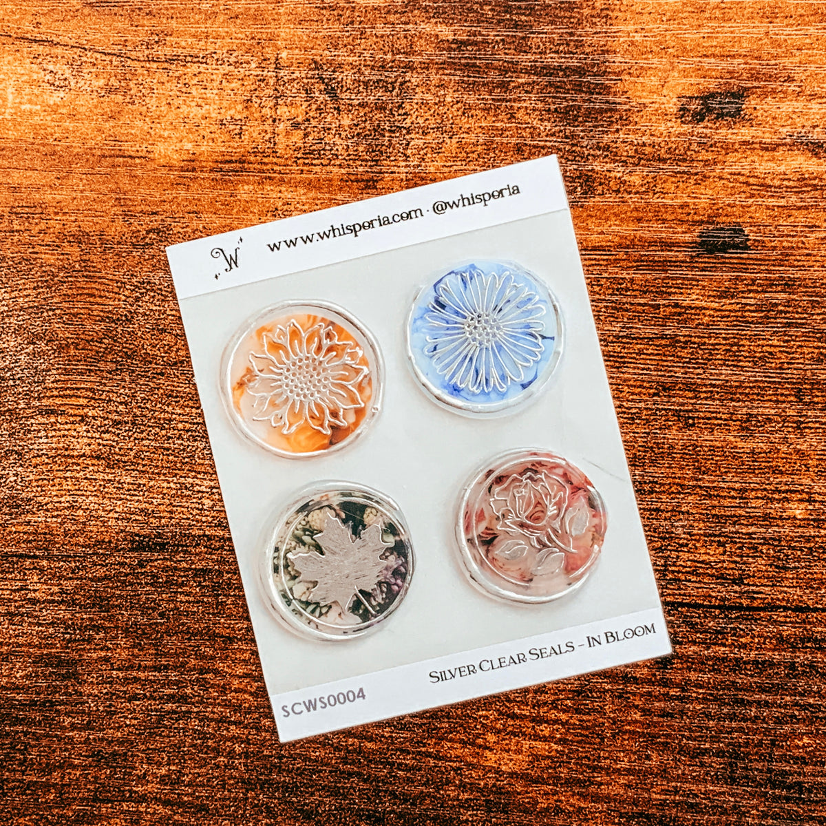 In Bloom Clear Wax Seal Set Silver