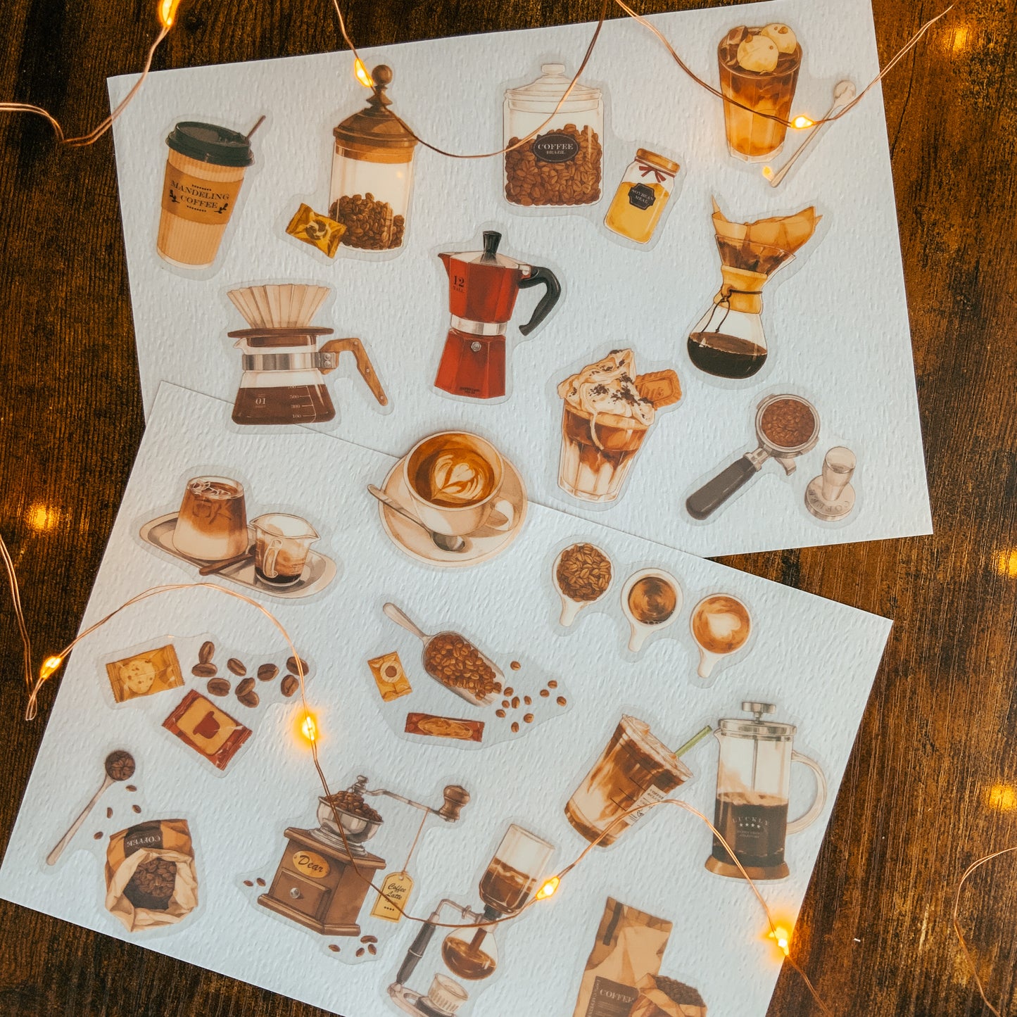 Coffee Lover Transparent Stickers