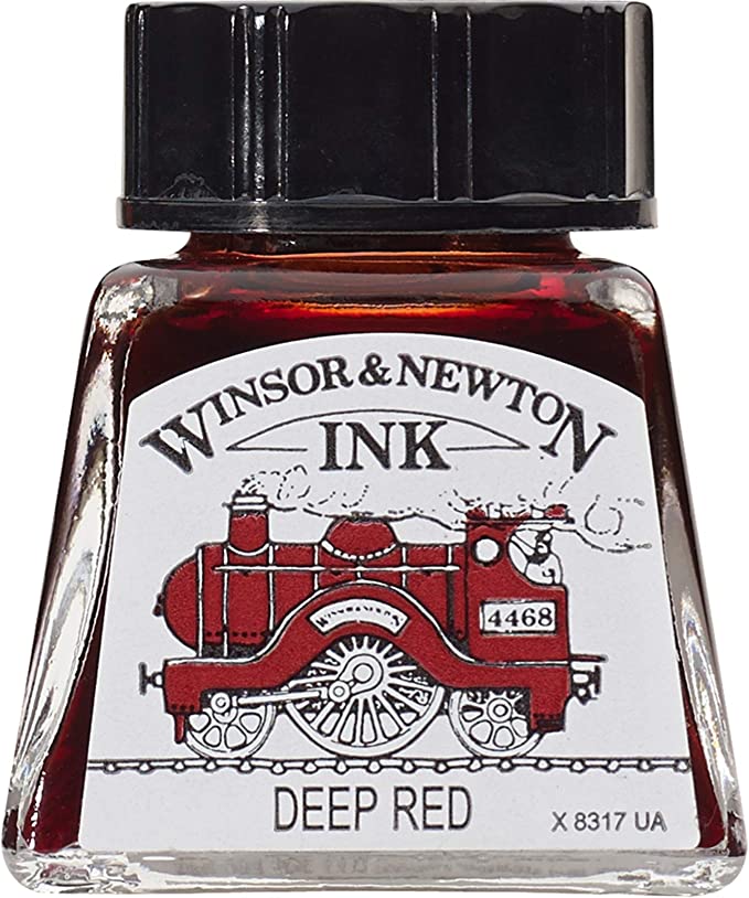Deep Red Winsor & Newton 14mm Drawing Ink