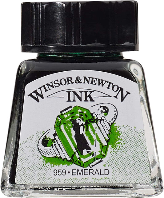 Emerald Winsor & Newton 14ml Drawing Ink