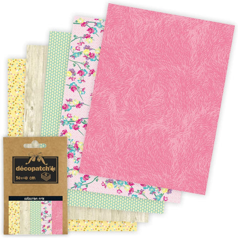 Decopatch no.18 (Floral Wood)